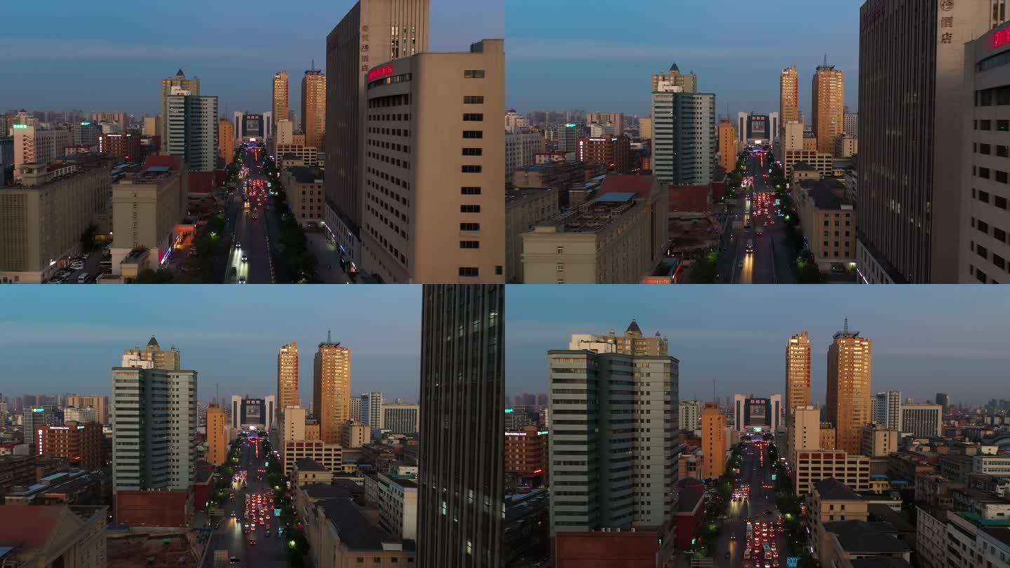 江西省南昌市站前路航拍城市風光